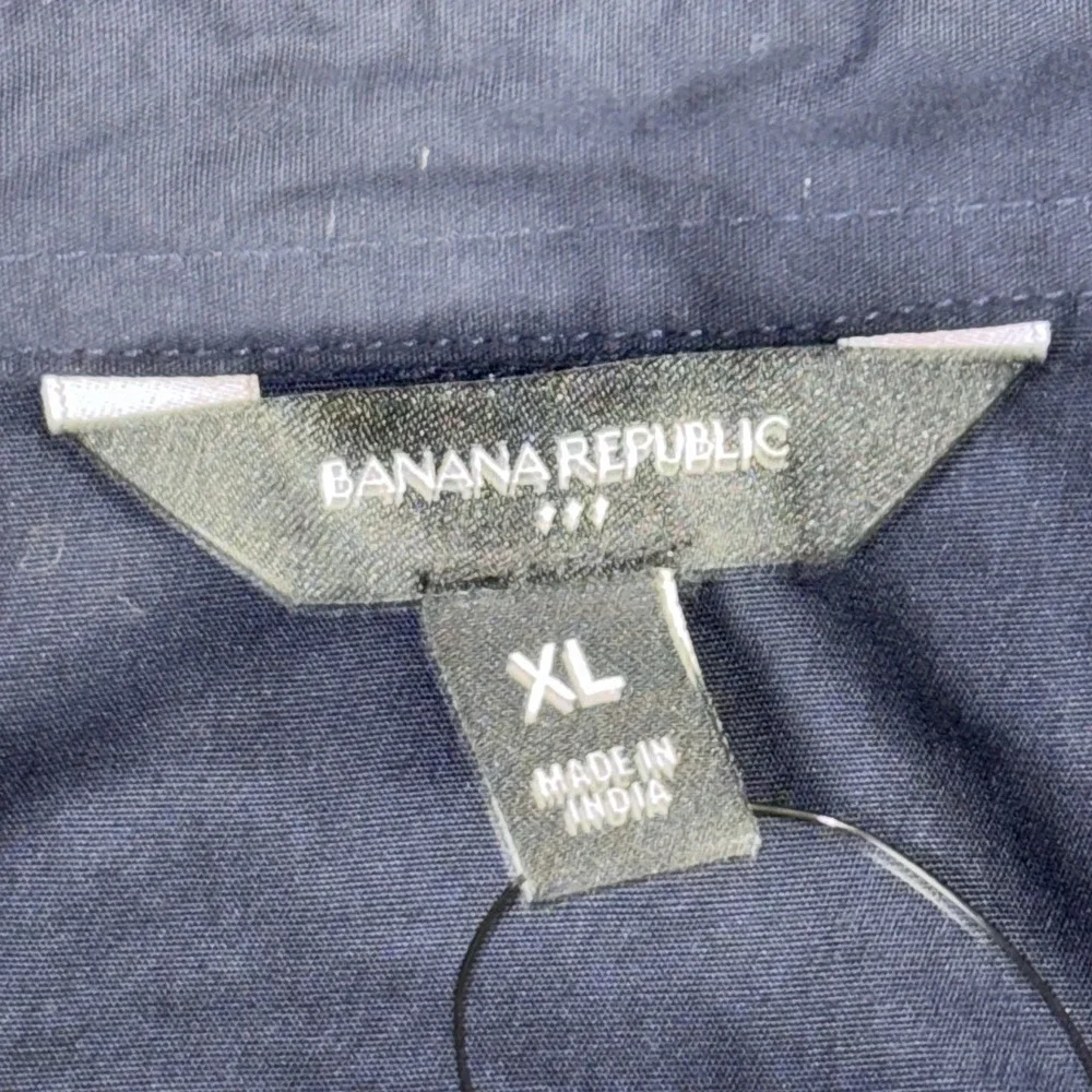 Banana Republic Dress Poplin White Cross Waist Midi Preppy Collared‎ XL NWT$120